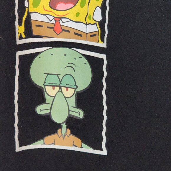 Nickelodeon Character Logo Spongebob and Friends Black Sweatpants Junior Size L - Picture 9 of 16